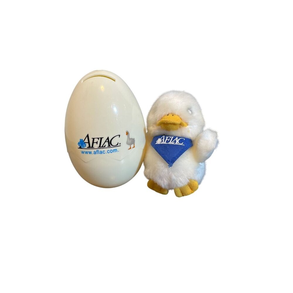 Vintage Aflac Mini 4" Duck with Egg